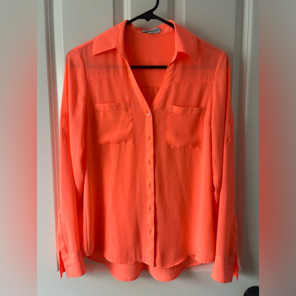 Express Portofino Button Dress Shirt Size XS